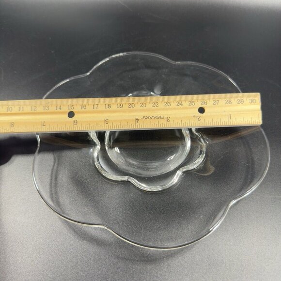 Vintage Duncan Miller Canterbury Pattern Elegant Glass Clear Dish Plate Set 3 - Picture 4 of 8